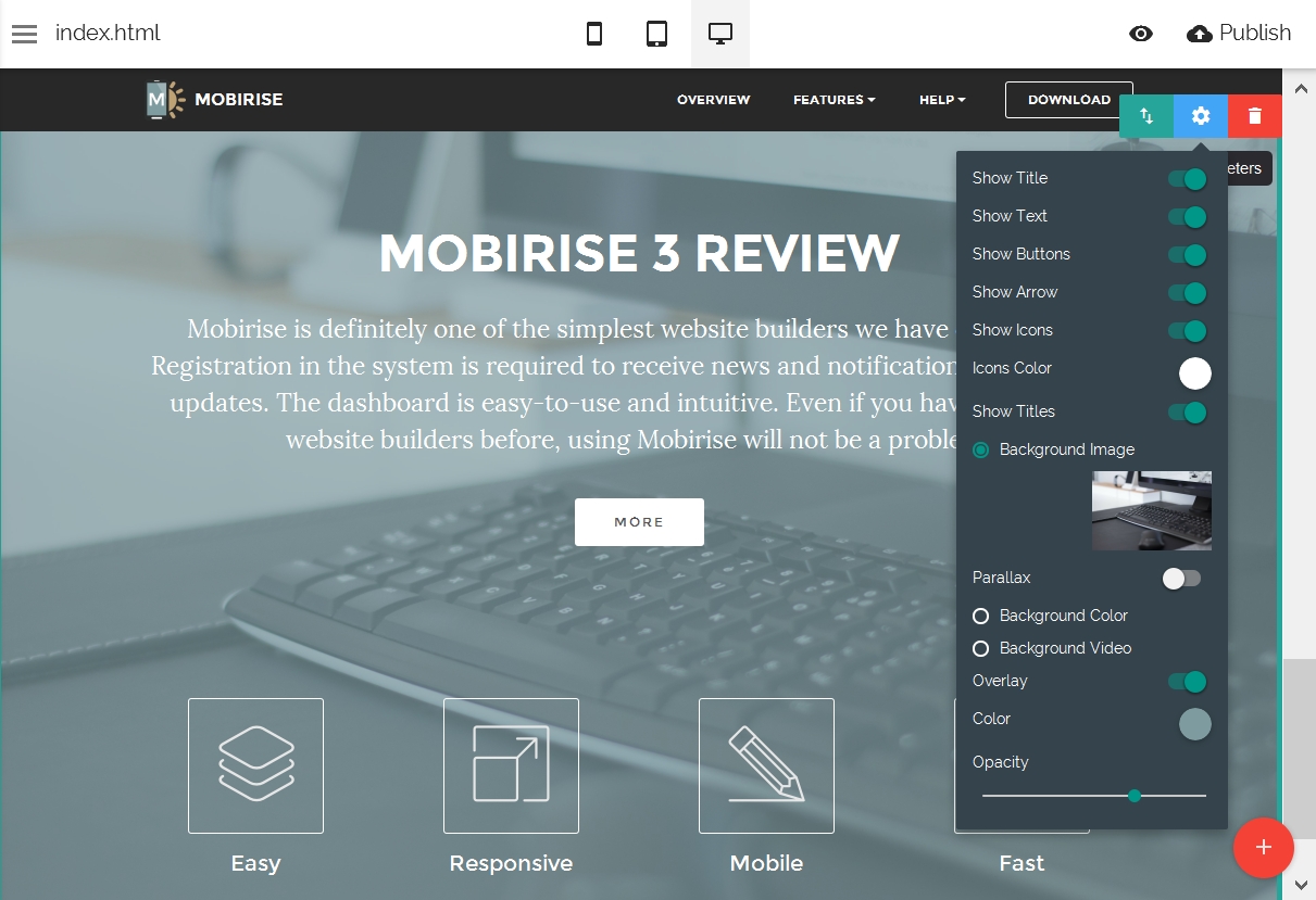 Mobile Site Themes