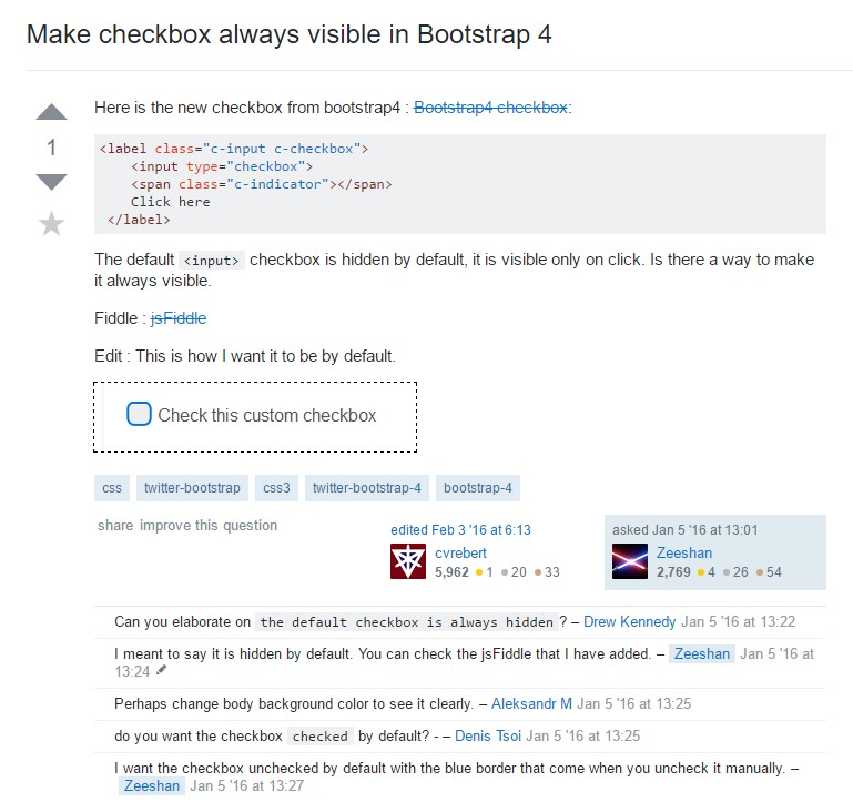 Make checkbox always visible in Bootstrap 4