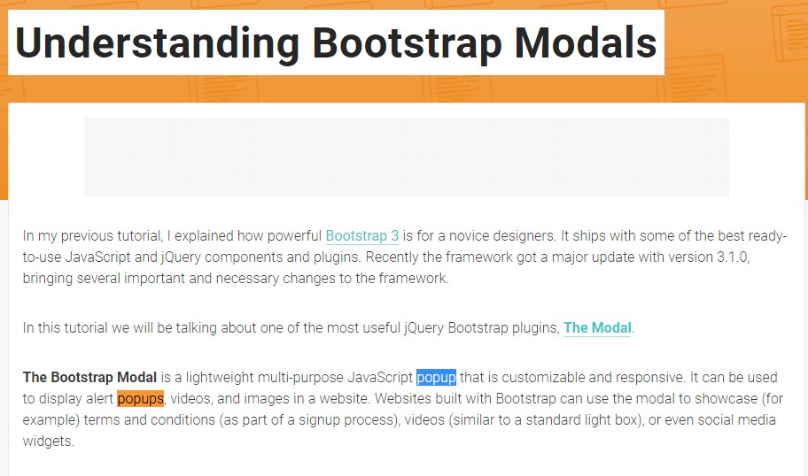 Another  handy article  regarding Bootstrap Modal Popup