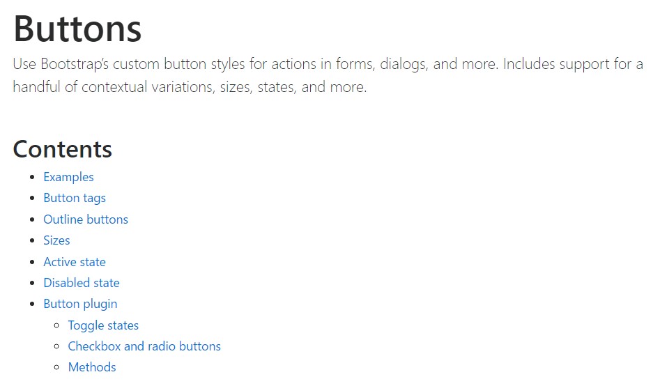 Bootstrap toggle official documentation