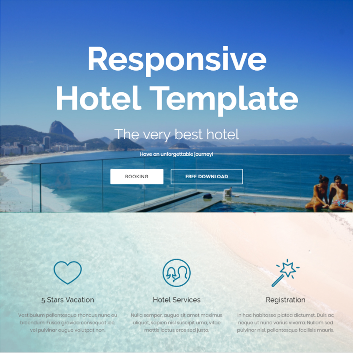 CSS3 Bootstrap Hotel Templates